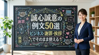 誠心誠意の例文50選｜ビジネス・謝罪・挨拶でそのまま使える