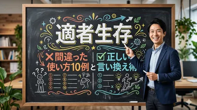 適者生存の間違った使い方10例と正しい言い換え術