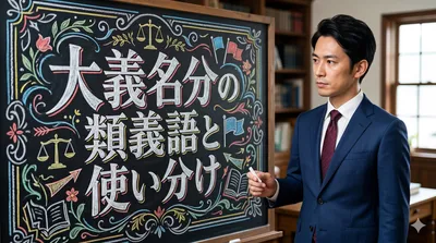 大義名分の類義語と使い分け例文8選｜会議で使える
