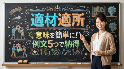 適材適所 意味を簡単に！例文5つで納得