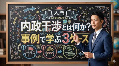 【入門】内政干渉とは何か？事例で学ぶ3ケース