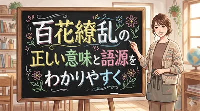 百花繚乱の正しい意味と語源をわかりやすく