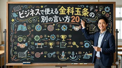 ビジネスで使える金科玉条の別の言い方20