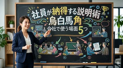 社員が納得する説明術：烏白馬角 会社で使う場面5つ