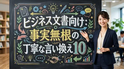 ビジネス文書向け：事実無根の丁寧な言い換え10