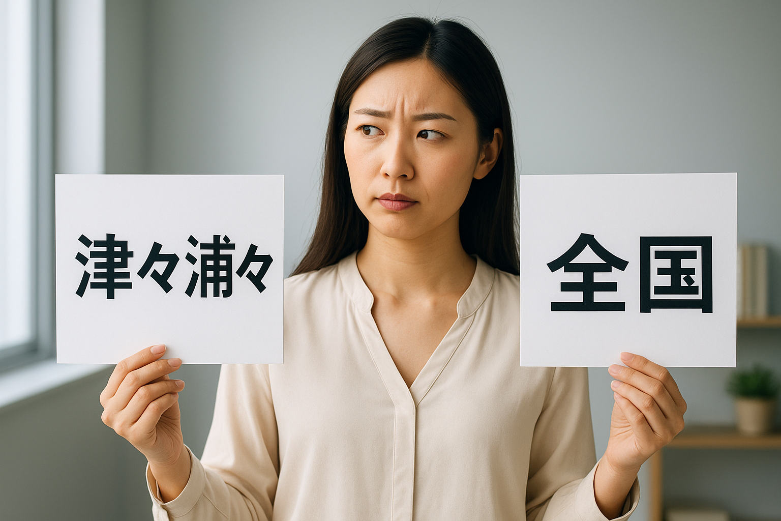 津々浦々と全国は同じ？意味の違いを例で解説